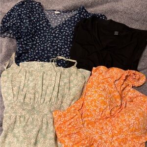 Floral and Solid Women's Dress Collection